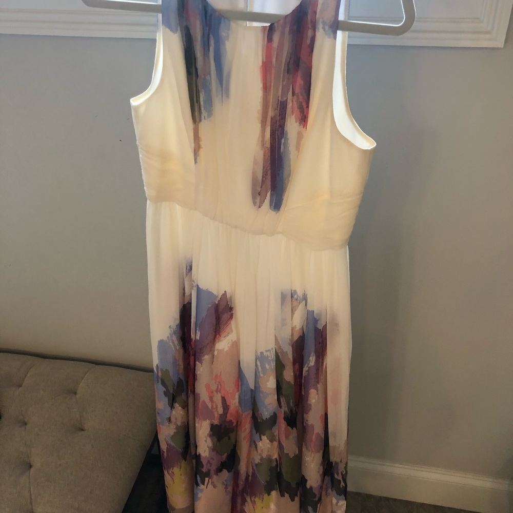 Tibi watercolor sleeveless dress